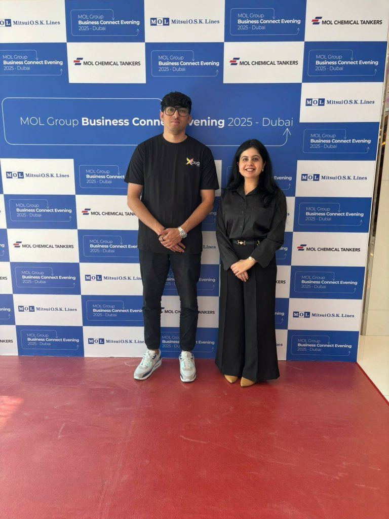 Two of our students at MOL Group Business connect event (1)